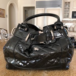 Authentic Burberry Patent Leather Tote Bag